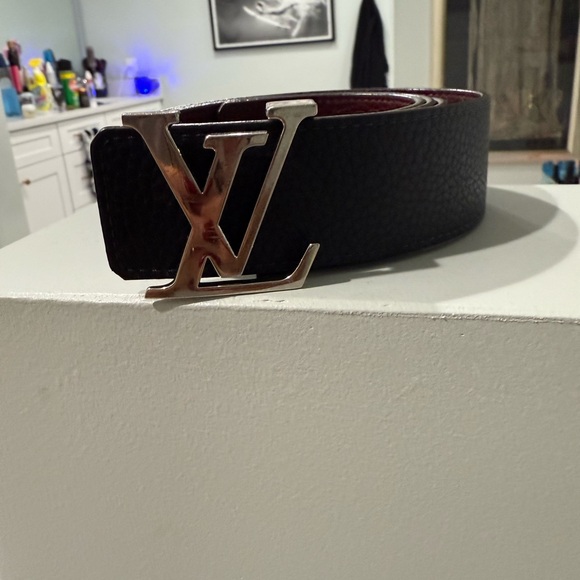 Louis Vuitton Black and Silver Belt - Picture 1 of 3